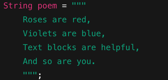 Modern Java Feature: Text Blocks